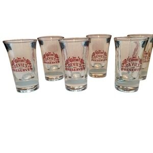 Jose Cuervos Shot Glasses Set of 6 Tequila Devil's Reserve Barware